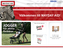 Tablet Screenshot of maydayaid.se